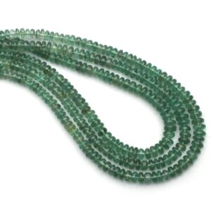 Green Kyanite Smooth Rondelle Beads, 4.5 Mm To 6 Mm, Kyanite Jewelry Handmade Gift For Women, 8 Inches/ 18 Inches Strand, Price Per Strand