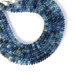 Natural Kyanite Smooth Rondellle Beads, 6 Mm, Kyanite Rondelle, Kyanite Smooth Jewelry Making Beads, 8 Inch, Per Strand Price