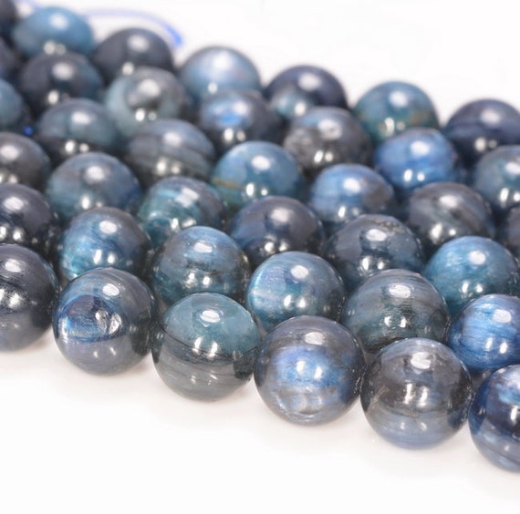 8mm Blue Kyanite Gemstone Grade Aa Blue Round Beads 7 Inch Half Strand Lot 1,2,6,12 And 50 (80005731-346)
