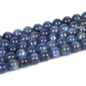 8mm188 Natural A Grade Kyanite Round Ball Loose Gemstone Beads 16"