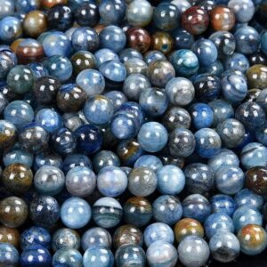 Kyanite Gemstone Round 5mm 6mm 7mm 8mm 9mm Loose Beads 7 Inch Half Strand (d520) Kyanite Gemstone Round 5mm 6mm 7mm 8mm 9mm Loose Beads 7 Inch Half Strand (d520)
