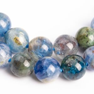 Genuine Natural Kyanite Gemstone Beads 6MM Deep Green Blue Round A Quality Loose Beads (116128) Genuine Natural Kyanite Gemstone Beads 6MM Deep Green Blue Round A Quality Loose Beads (116128)