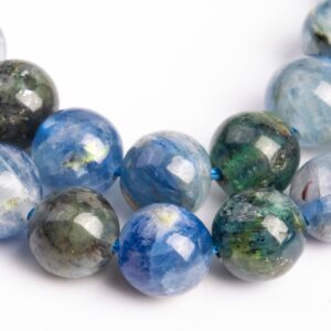 Genuine Natural Kyanite Gemstone Beads 6-7MM Deep Green Blue Round A Quality Loose Beads (116129) Genuine Natural Kyanite Gemstone Beads 6-7MM Deep Green Blue Round A Quality Loose Beads (116129)