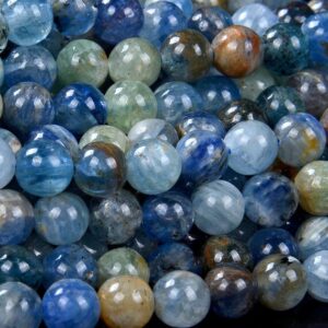 Genuine Natural Kyanite Gemstone Grade AA Round 6MM 7MM Loose Beads BULK LOT 1,2,6,12 and 50 (D156) Genuine Natural Kyanite Gemstone Grade AA Round 6MM 7MM Loose Beads BULK LOT 1,2,6,12 and 50 (D156)