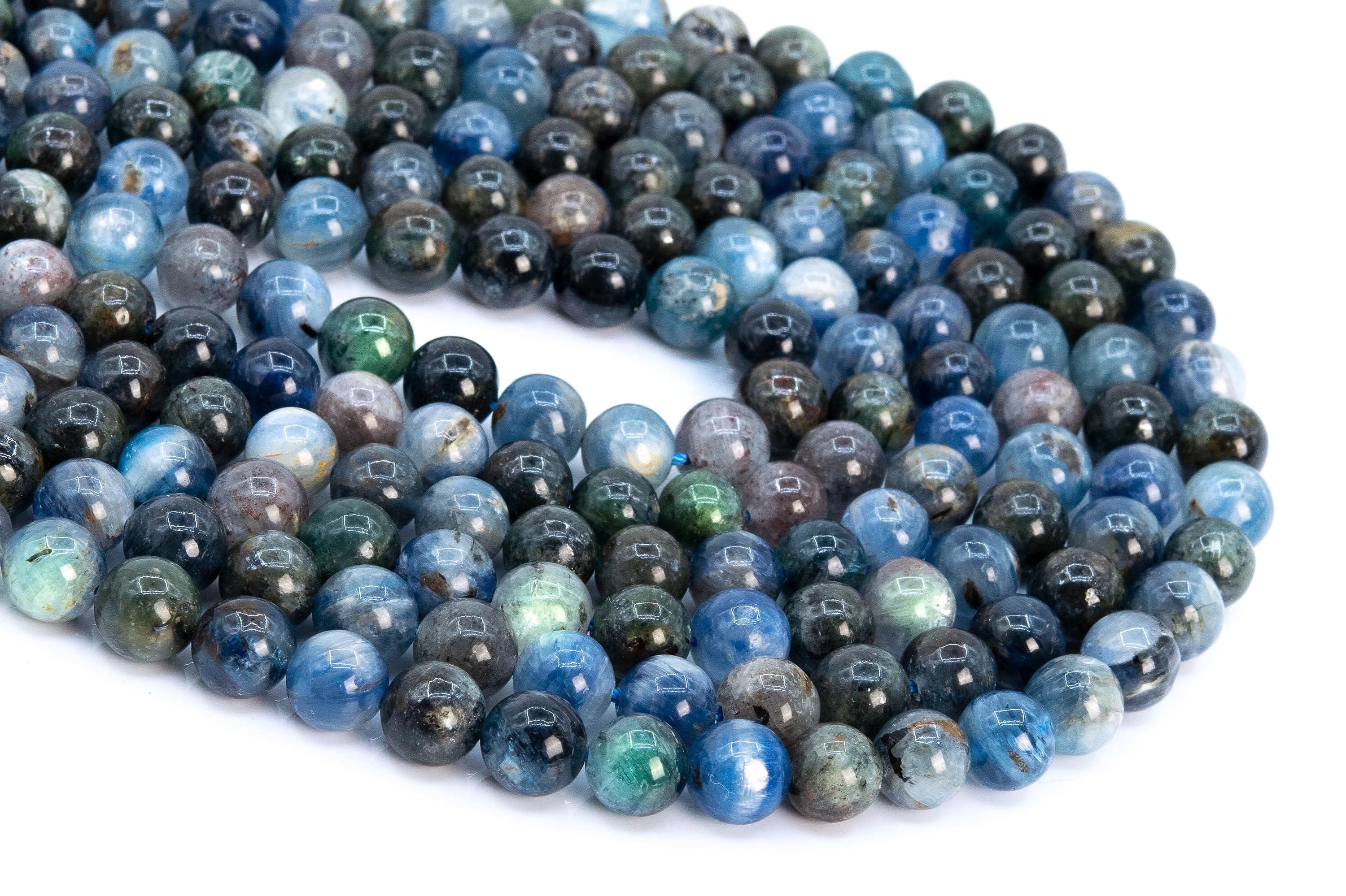 Genuine Natural Green Blue Kyanite Loose Beads Grade A Round Shape 4mm 5mm 6mm 7mm 8mm 9mm 10mm 11mm 12mm Genuine Natural Green Blue Kyanite Loose Beads Grade A Round Shape 4mm 5mm 6mm 7mm 8mm 9mm 10mm 11mm 12mm