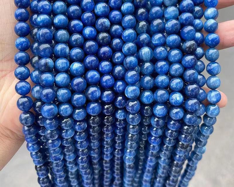 Natural Aaaaaa High Quality Kyanite Gemstone Round Loose Beads,6mm 8mm 10mm Handmade Jewelry Making Diy Beads ,blue Kyanite Be Natural Aaaaaa High Quality Kyanite Gemstone Round Loose Beads,6mm 8mm 10mm Handmade Jewelry Making Diy Beads ,blue Kyanite Be