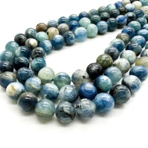 Natural Blue Kyanite Polished Smooth Round Sphere Ball Gemstone Beads - (6mm 8mm 10mm) - Rn101 Natural Blue Kyanite Polished Smooth Round Sphere Ball Gemstone Beads - (6mm 8mm 10mm) - Rn101