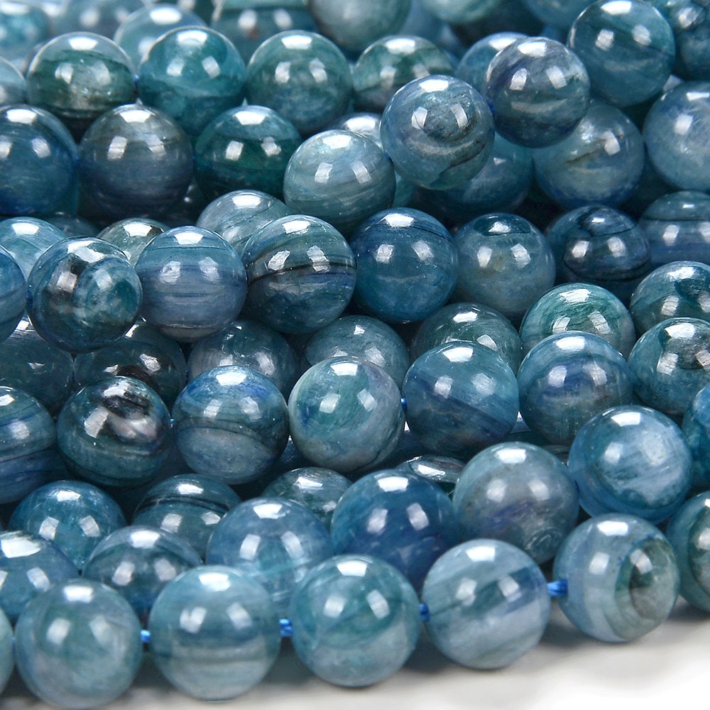 Natural Kyanite Gemstone Grade Aaa Round 5mm 6mm 7mm 8mm 9mm Loose Beads (d123)