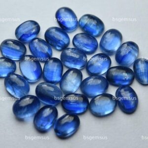 10 Pcs,Natural Blue Kyanite Smooth Oval Shape,Loose Stones,Size.7x5mm