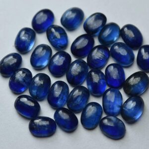 10 Pcs,Natural Blue Kyanite Smooth Oval Shape,Loose Stones,Size.7x5mm