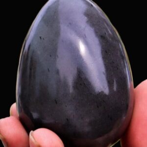 60mm Grey Kyanite Egg: Spiritual Healing Stone Crystal Decor