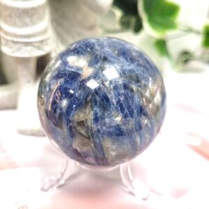 Blue Kyanite Crystal Sphere • Ethically Sourced