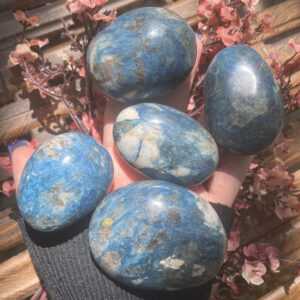 Blue Kyanite, Kyanite, Blue Kyanite Palm Stone, Qty. 1