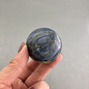 Blue Kyanite Sphere (1 7/8" Diameter) Connect Spirit Guide Third Eye Development Spiritual Connection Clearing Energy Metaphysical Crystal