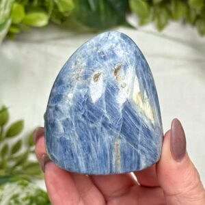 Kyanite Freeform | 187g | - #5 (polished Blue Crystal Chunk, Throat Chakra, Healing Stone, Peace)