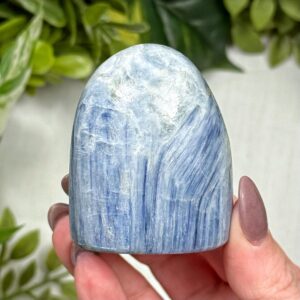 Kyanite Freeform | 154g | - #9 (polished Blue Crystal Chunk, Throat Chakra, Healing Stone, Peace)