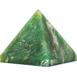 Green Kyanite Pyramid: Chakra Balancing Meditation Crystal (35MM)