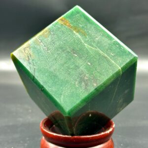 Huge 62MM Green Kyanite Cube: Metaphysical Reiki Stone, Home Decor ( 640 Grams)