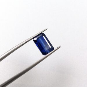 Natural Blue Kyanite Loose Gemstone, Rectangular Emerald Cut, For Jewelry Making - 4.61ct, 7x11mm