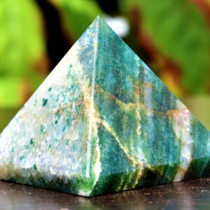 Natural Green Kyanite Crystal Pyramid - Small 65MM Metaphysical Gemstone for Spiritual Healing, Meditation Gift Natural Green Kyanite Crystal Pyramid - Small 65MM Metaphysical Gemstone for Spiritual Healing, Meditation Gift