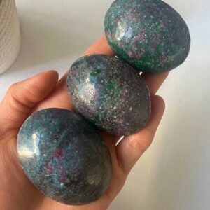 Ruby In Kyanite And Fuchsite Palm Stone
