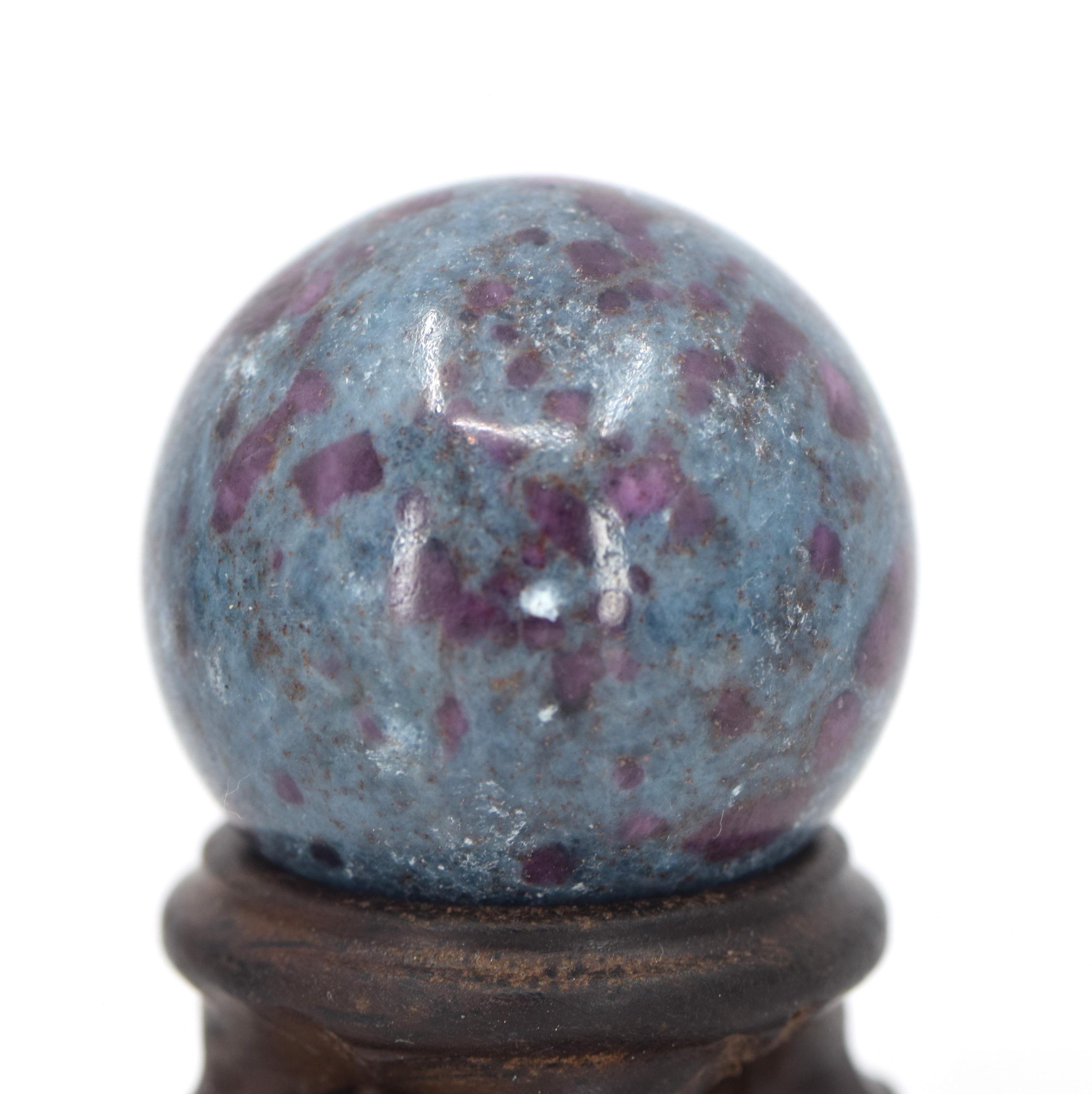 Small Ruby Kyanite Fuchsite Sphere