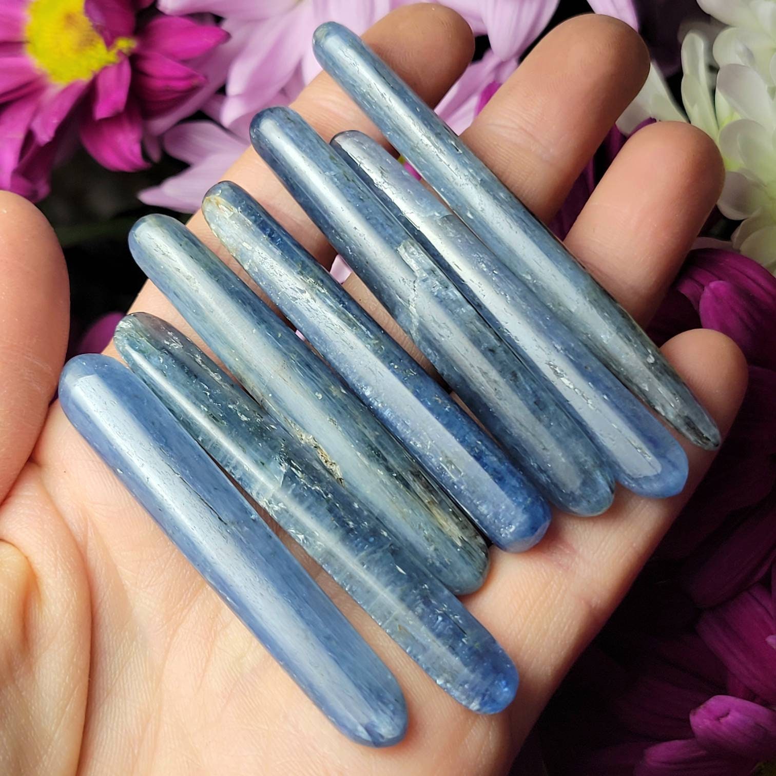 Blue Kyanite Crystal - Natural Blue Kyanite - Kyanite Crystal - Blue Kyanite Tumble - Kyanite Polished Stone - Blue Kyanite Crystal