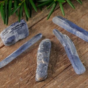 BLUE KYANITE Crystals - Tumbled Healing Stones, Self Care Gift, E0012