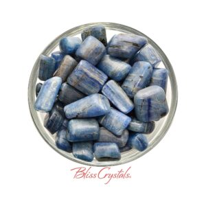 Blue Kyanite Tumbled Stone For Throat Chakra #bk05