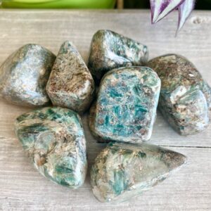 Green Kyanite Tumbled Extra Large Rare , Natural Gemstone Crystal