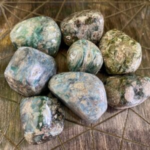 Green Kyanite Large Tumbled Stone , Rare Crystal Gemstone Natural