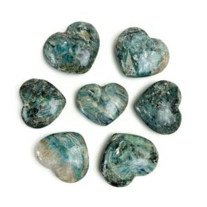 Xl Blue Kyanite Crystal Heart: Polished Tumbled Gemstone