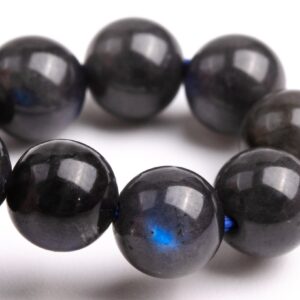 7mm Black Labradorite Beads Bracelet Grade A+ Genuine Natural Round Gemstone 7" (123807h-3837) 7mm Black Labradorite Beads Bracelet Grade A+ Genuine Natural Round Gemstone 7" (123807h-3837)