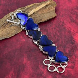 Blue Flash Labradorite Bracelet, 925 Sterling Silver Bracelet, Adjustable Chain Bracelet, Crystal Bracelet, Handmade Jewelry, Gift For Her Blue Flash Labradorite Bracelet, 925 Sterling Silver Bracelet, Adjustable Chain Bracelet, Crystal Bracelet, Handmade Jewelry, Gift For Her