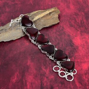 Red Flash Labradorite Bracelet, 925 Sterling Silver Bracelet, Adjustable Chain Bracelet, Gemstone Bracelet, Handmade Jewelry, Gift For Love. Red Flash Labradorite Bracelet, 925 Sterling Silver Bracelet, Adjustable Chain Bracelet, Gemstone Bracelet, Handmade Jewelry, Gift For Love.