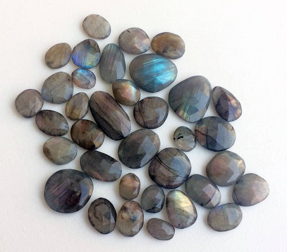 11-22mm Labradorite Rose Cut Free Form Cabochons, Labradorite Flat Back Cabochons, Faceted Labradorite For Jewelry (5pcs To 10pc Options) 11-22mm Labradorite Rose Cut Free Form Cabochons, Labradorite Flat Back Cabochons, Faceted Labradorite For Jewelry (5pcs To 10pc Options)