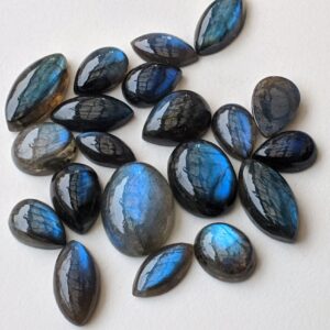 12-18mm Labradorite Plain Cabochons, Natural Mix Shape Labradorite Flat Back Cabochons, Blue Fire Labradorite For Jewelry, 5 Pcs - Pdg252 12-18mm Labradorite Plain Cabochons, Natural Mix Shape Labradorite Flat Back Cabochons, Blue Fire Labradorite For Jewelry, 5 Pcs - Pdg252