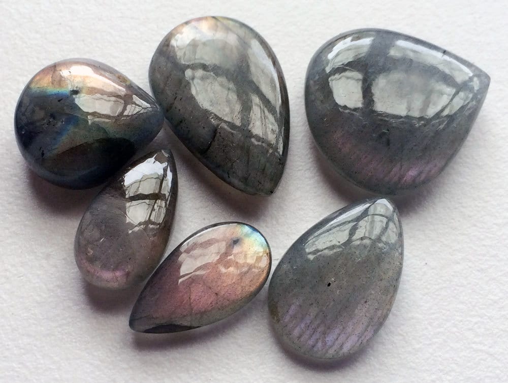 16-25mm Labradorite Plain Cabochons, Rare Purple Fire Labradorite Gemstones, Mix Shape Purple Fire 1 Piece Labradorite For Jewelry - Ks96