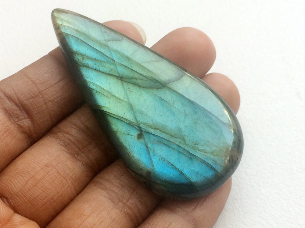 28x58mm Labradorite Pear Cabochon, Blue Fire Labradorite Flat Back Plain Pear, 1 Piece Huge Labradorite For Jewelry - Ks3212 28x58mm Labradorite Pear Cabochon, Blue Fire Labradorite Flat Back Plain Pear, 1 Piece Huge Labradorite For Jewelry - Ks3212