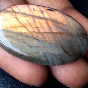 40x24mm Labradorite Plain Oval Cabochon, Rare Purple Fire Labradorite Gemstones, 1 Pc Purple Labradorite For Jewelry - Ks3220