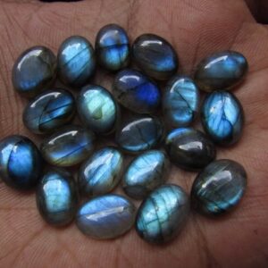 Aaa Labradorite Cabochon: 10x14mm Oval Loose Gemstone Aaa Labradorite Cabochon: 10x14mm Oval Loose Gemstone