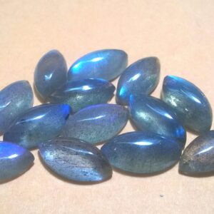 Aaa Multifire Labradorite Marquise Cabochon: Semiprecious Gemstone Aaa Multifire Labradorite Marquise Cabochon: Semiprecious Gemstone