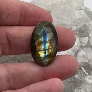 Faceted Labradorite Cabochon-27 Faceted Labradorite Cabochon-27