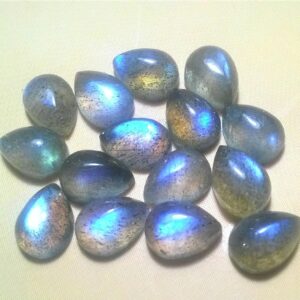 Natural Labradorite Pear Cabochon: Aaa Quality Loose Gemstone Natural Labradorite Pear Cabochon: Aaa Quality Loose Gemstone