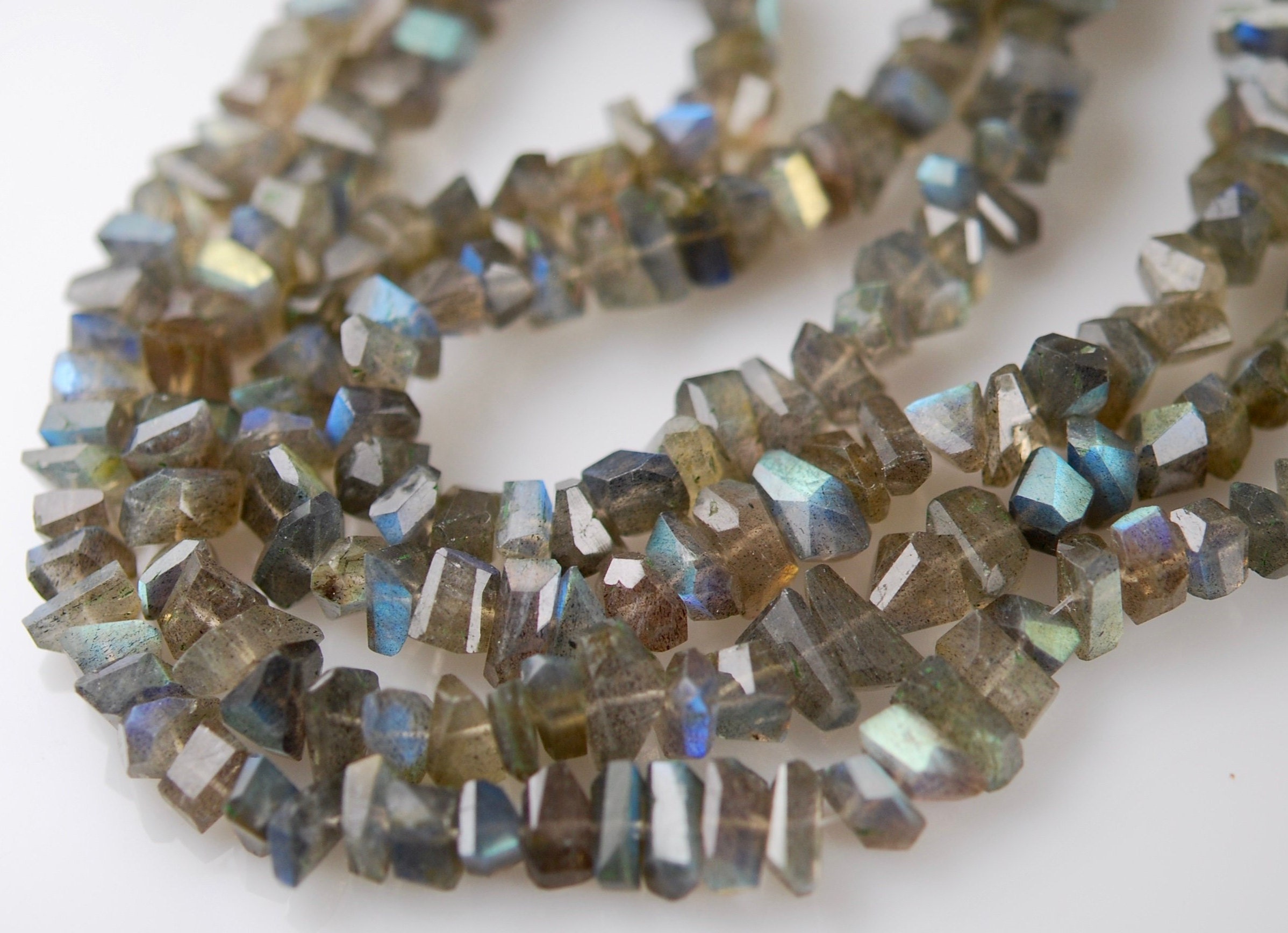 1 Strand Of Labradorite Chips 1 Strand Of Labradorite Chips