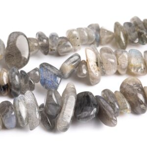 4-10mm Gray Labradorite Beads Pebble Chips Madagascar Grade Aa Genuine Natural Gemstone Beads 15.5"bulk Lot Options (108404)