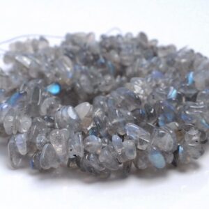 6-8mm Labradorite Gemstone Pebble Nugget Chip Loose Beads 32 Inch (80001756-a16)