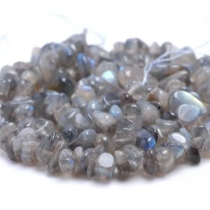 7-8mm Labradorite Gemstone Pebble Nugget Chip Loose Beads 16inch (80001871 H-a14)