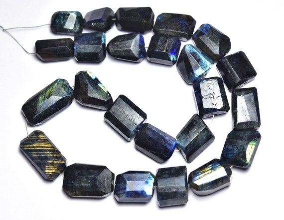 7 Inches,natural Labradorite Faceted Nugget Shape,,size Is 12-20mm #272 7 Inches,natural Labradorite Faceted Nugget Shape,,size Is 12-20mm #272