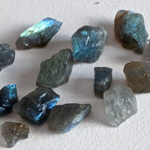 8-10mm Labradorite Rough Stones, Raw Labradorite Gemstones, Natural Loose Rough Labradorite Undrilled (5pcs T0 50pcs Options) - Adg333